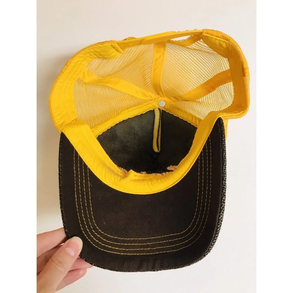 Hawaii Brown Orange Snapback Trucker Hat